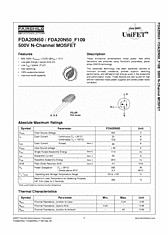 DataSheet FDA20N50 pdf